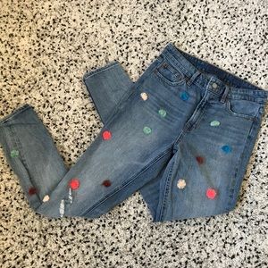 S4 Lucky highwasted Pom Pom jeans